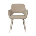 Jenny - Lot De 2 Fauteuils De Table - Tissu - Beige