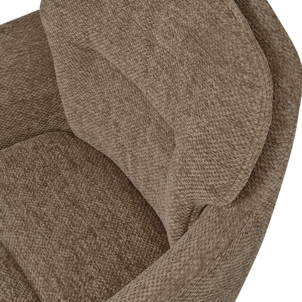 Runa - Lot De 2 Fauteuils De Table - Tissu & Métal - Taupe