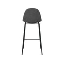 Chaise pour îlot central Henrik en tissu gris foncé 65,5 cm (lot de 2)