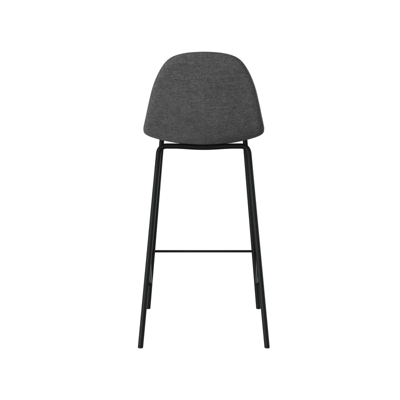Chaise pour îlot central Henrik en tissu gris foncé 65,5 cm (lot de 2)
