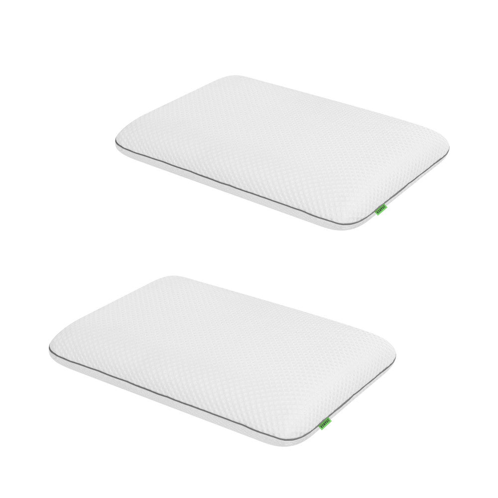 Neo - Lote de 2 almohadas viscoelásticas - Blanco