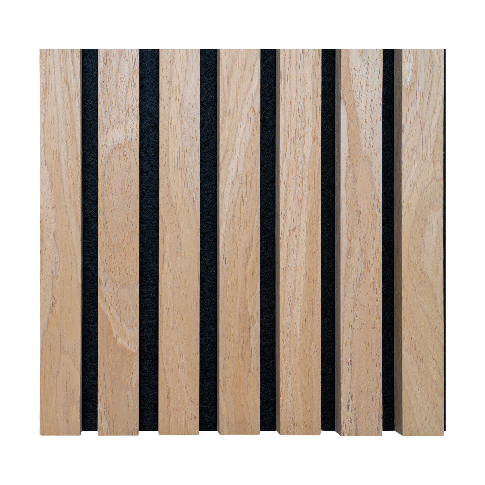 Acoustic - Set of 2 Panels - Wooden Slats - Light Wood