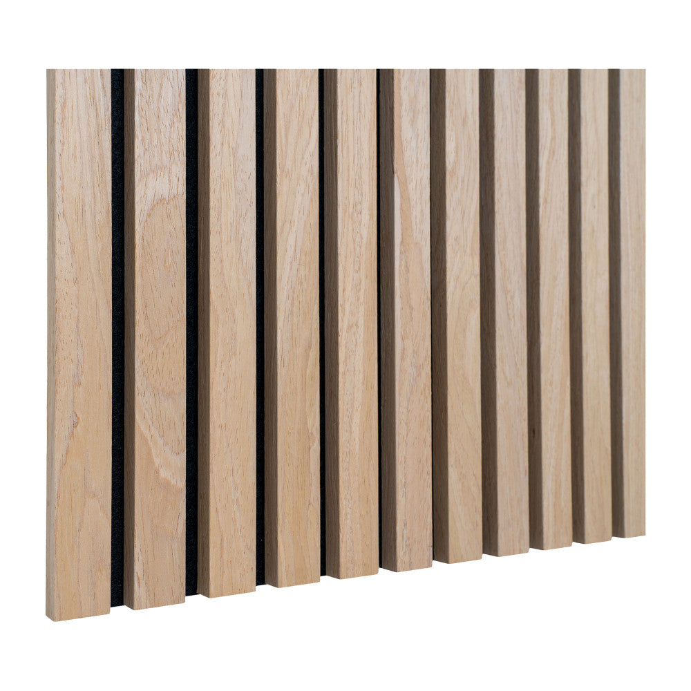 Acoustic - Set of 2 Panels - Wooden Slats - Light Wood