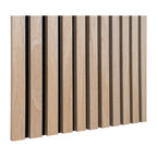 Acoustic - Set of 2 Panels - Wooden Slats - Light Wood