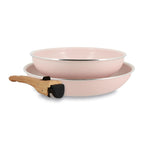 Colorama - Set of 2 Frying Pans with Removable Handle - Recycled Aluminium