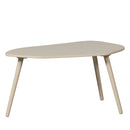 Davina - Lot De 2 Tables Basses Gigognes Organiques - Bois - Beige