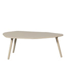 Davina - Lot De 2 Tables Basses Gigognes Organiques - Bois - Beige