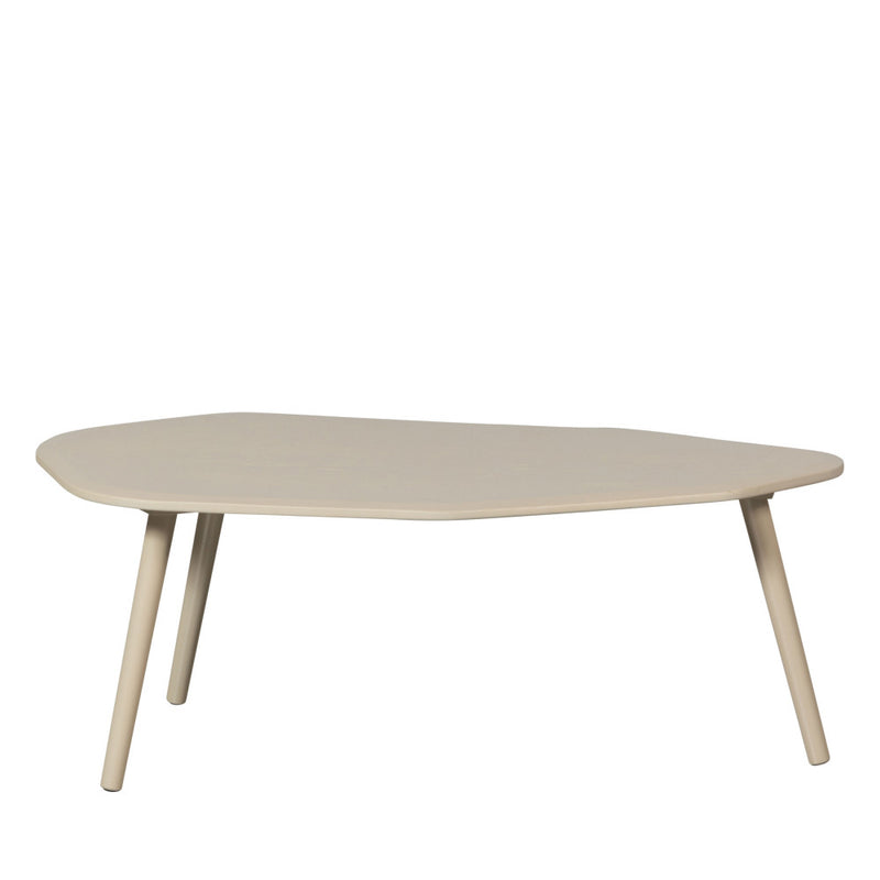 Davina - Lot De 2 Tables Basses Gigognes Organiques - Bois - Beige