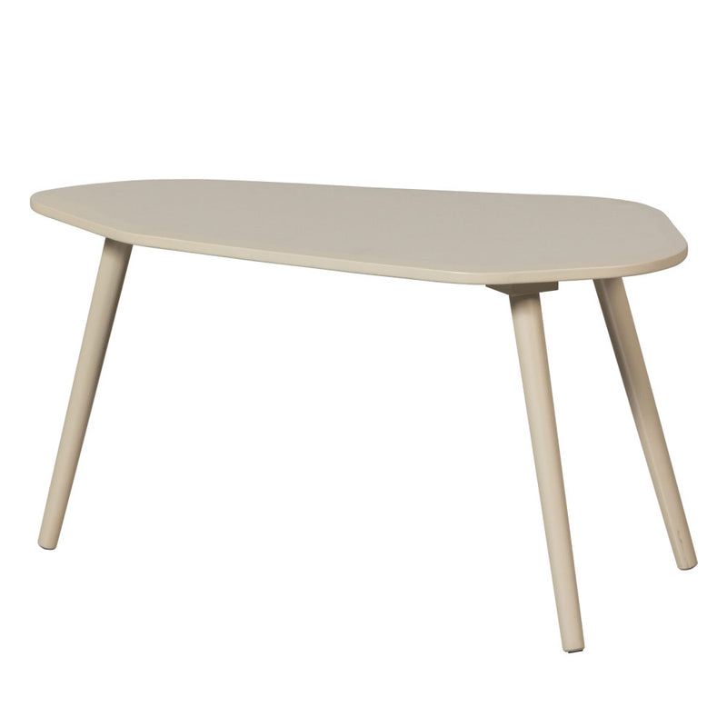 Davina - Lot De 2 Tables Basses Gigognes Organiques - Bois - Beige