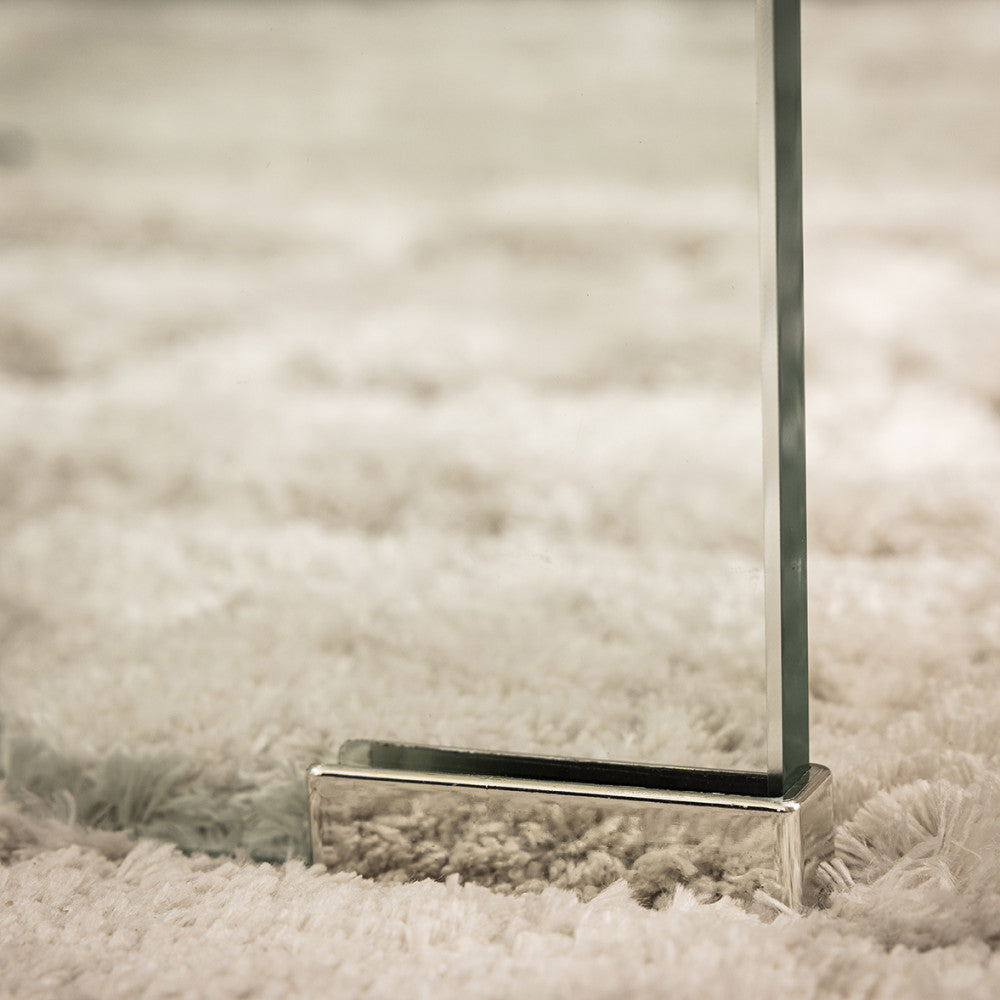 Nido - Set of 2 Nesting Coffee Tables - Glass - Transparent
