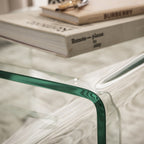 Nido - Set of 2 Nesting Coffee Tables - Glass - Transparent