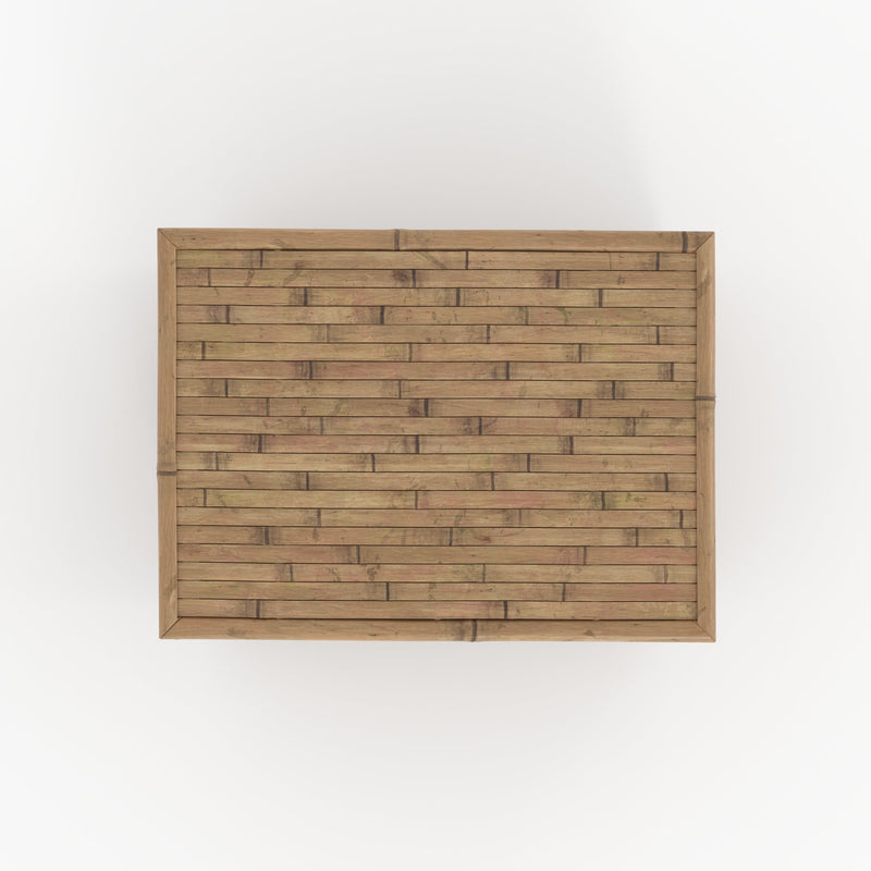Lot de 3 coffres de jardin Vadella en bambou