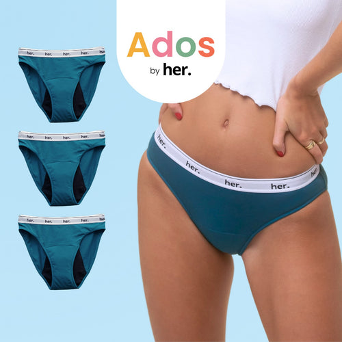 Juego de 3 bragas menstruales Joy Teen - Pacific