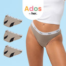 Set Of 3 Joy Teen Menstrual Panties - Timber Wolf