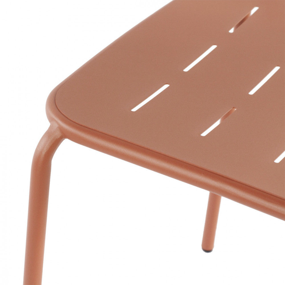 Aria - Set Of 4 Garden Chairs - Metal - Terracotta
