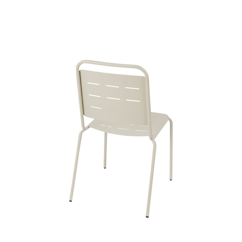 Aria - Set Of 4 Garden Chairs - Metal - Beige
