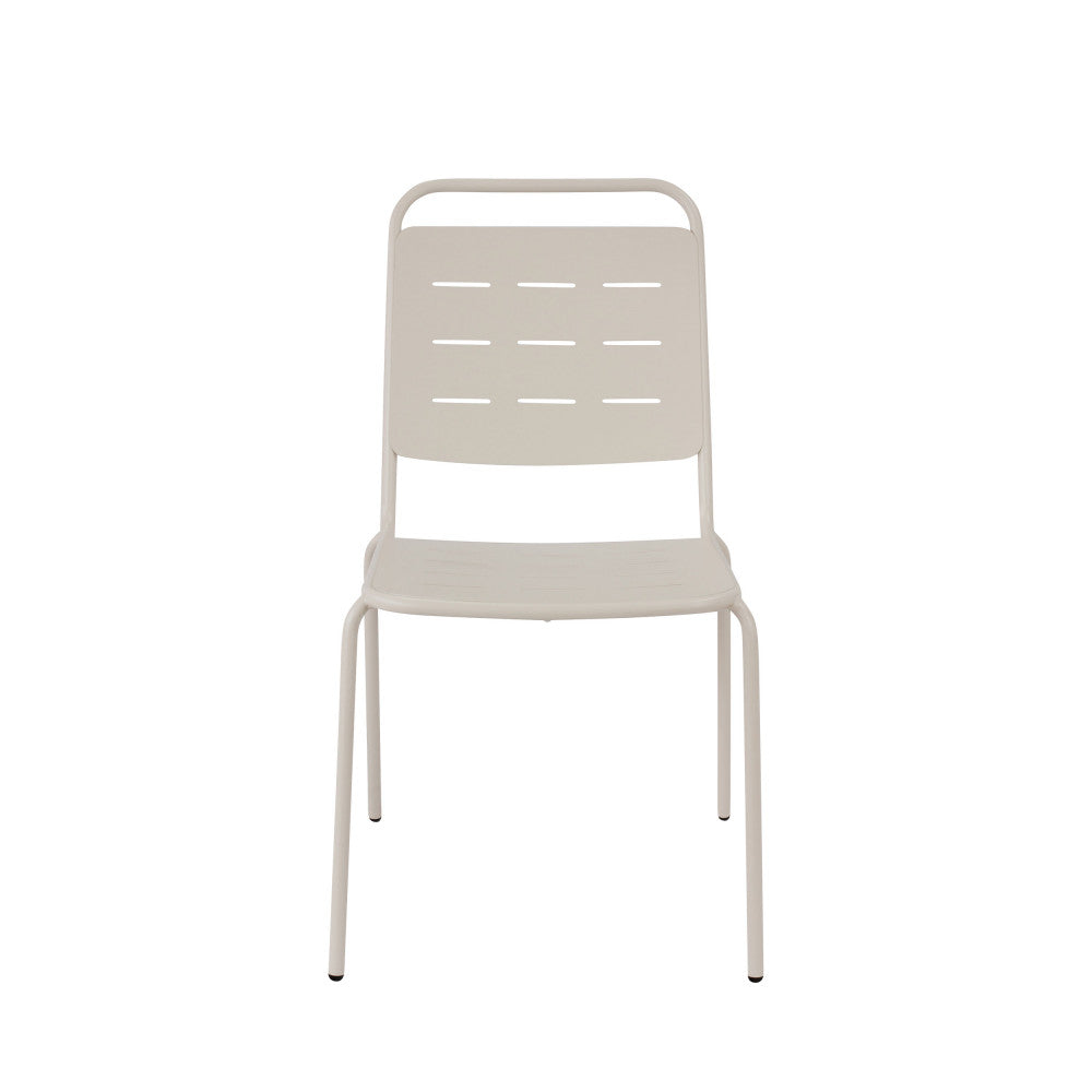 Aria - Set Of 4 Garden Chairs - Metal - Beige