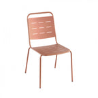 Aria - Set Of 4 Garden Chairs - Metal - Terracotta