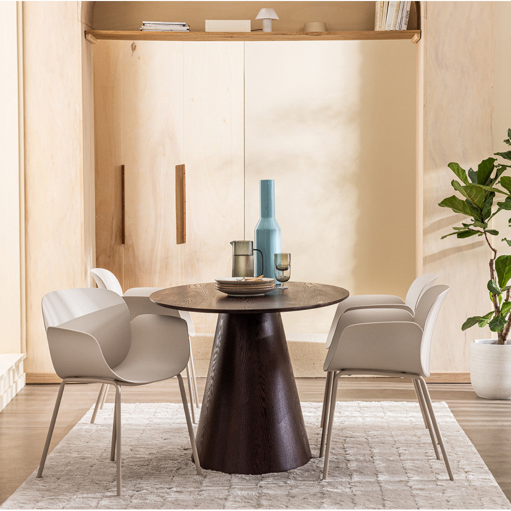 Acapulco - Set Of 4 Indoor And Outdoor Dining Chairs - Plastic And Metal - Beige