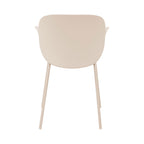 Acapulco - Set Of 4 Indoor And Outdoor Dining Chairs - Plastic And Metal - Beige