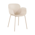 Acapulco - Set Of 4 Indoor And Outdoor Dining Chairs - Plastic And Metal - Beige