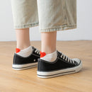 Lot de 5 socquettes avec languette cœur protectrice et motifs marins