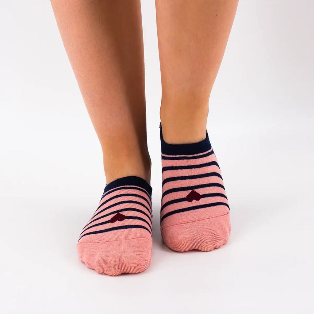 Lot De 5 Socquettes Coeur Marin