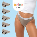 Set Of 5 Joy Teen Menstrual Panties - Timber Wolf