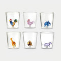 Pet Friends Mix 8 - Lot De 6 Verres Décorés