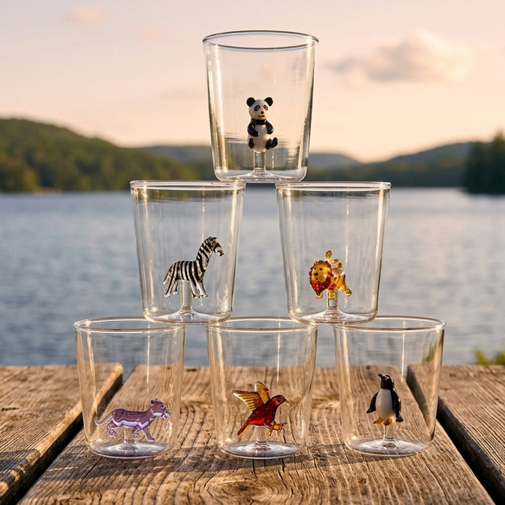 Savana Family Mix 6 - Lot De 6 Verres Décorés