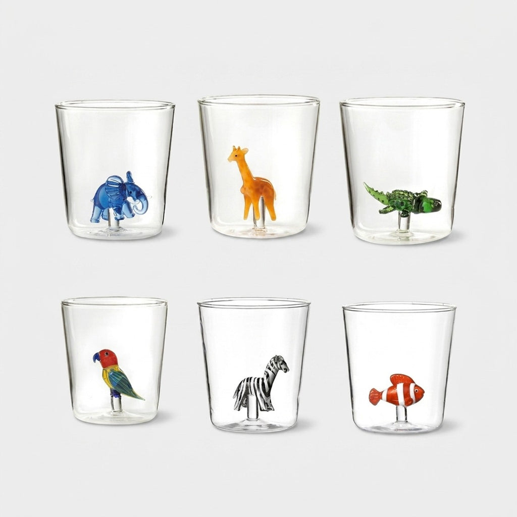Savana Family Mix 4 - Lot De 6 Verres Décorés