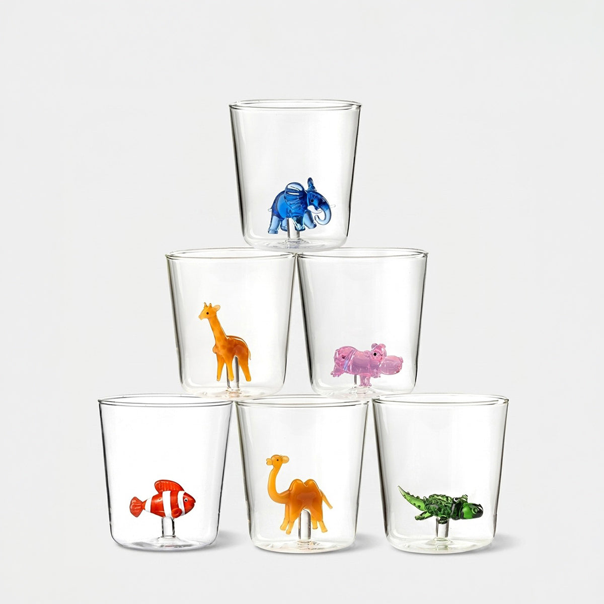 Savana Family Mix 2 - Lot De 6 Verres Décorés