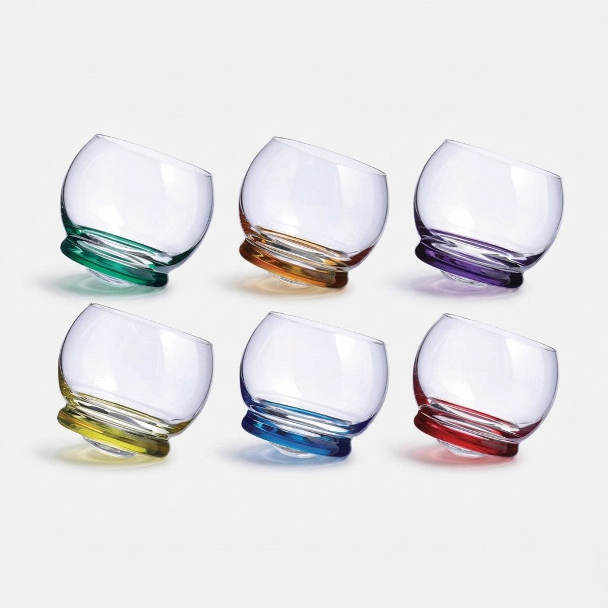 Trottola - Lot De 6 Verres Old Fashioned - Coloris Assortis