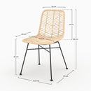 Set of 2 Tamara Chairs - Beige