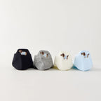 Pack de 4 calcetines bajos con bordado de perrito en el talón. Cómodas, suaves y discretas, se adaptan a todos los estilos. Talla 35-41.