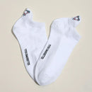 Lot de 5 chaussettes LGBT brodées aux couleurs arc-en-ciel, motifs inclusifs, confortables et douces. Taille 35-41. Style engagé et confortable.