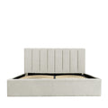 Lou - Storage Bed - Fabric - Ecru