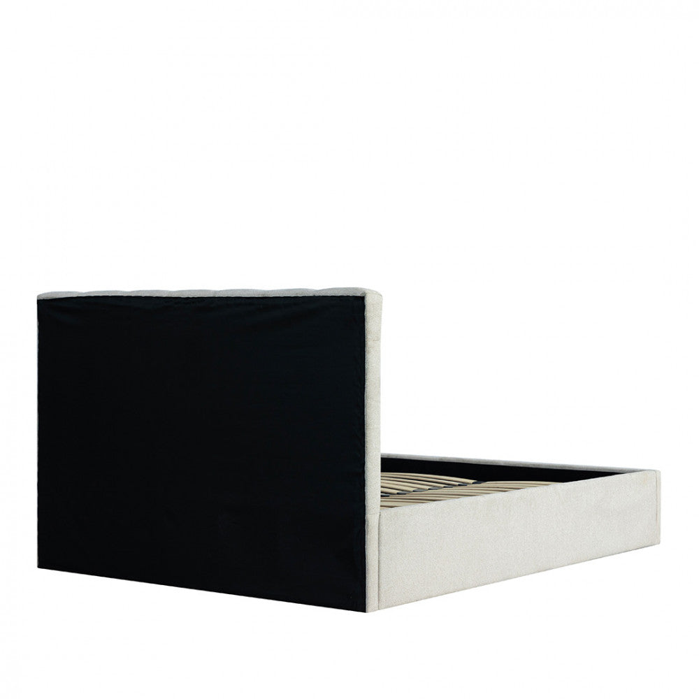 Lou - Storage Bed - Fabric - Ecru