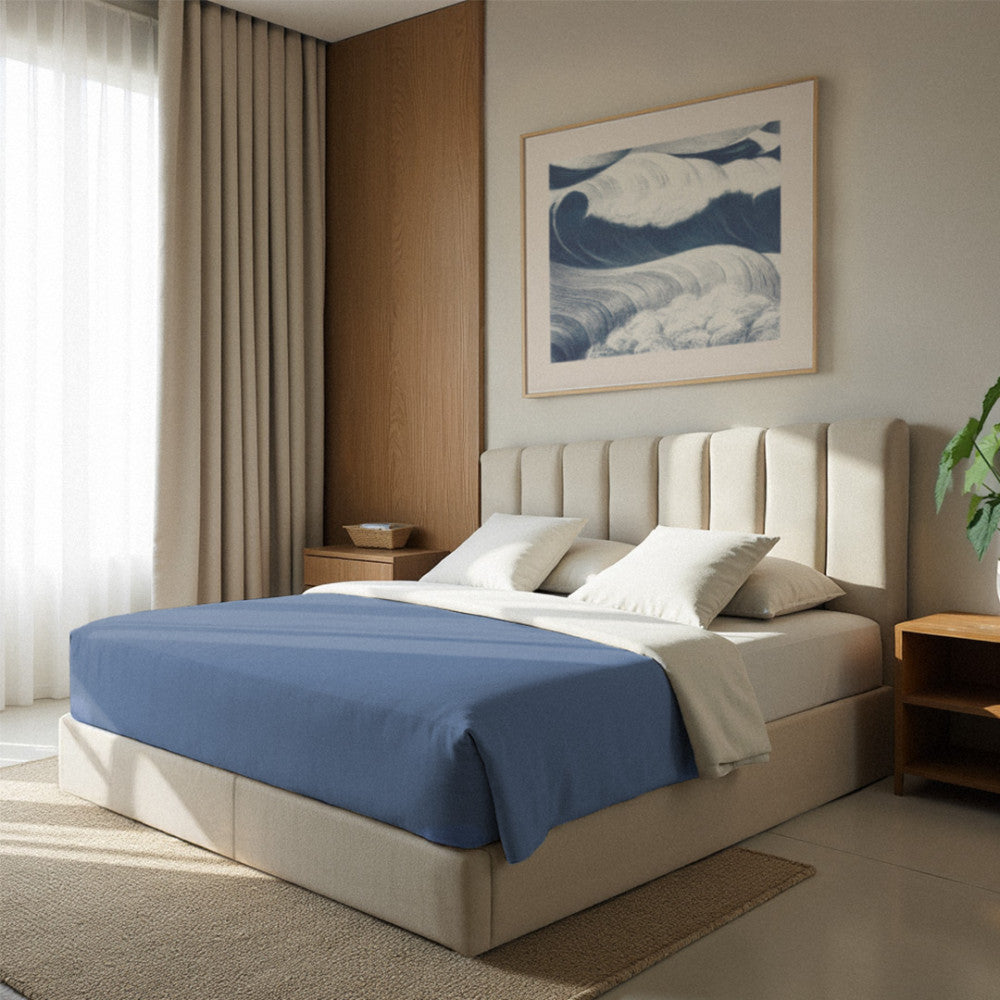Lou - Storage Bed - Fabric - Ecru