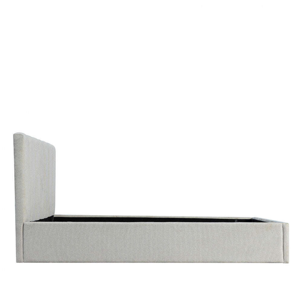 Lou - Storage Bed - Fabric - Ecru