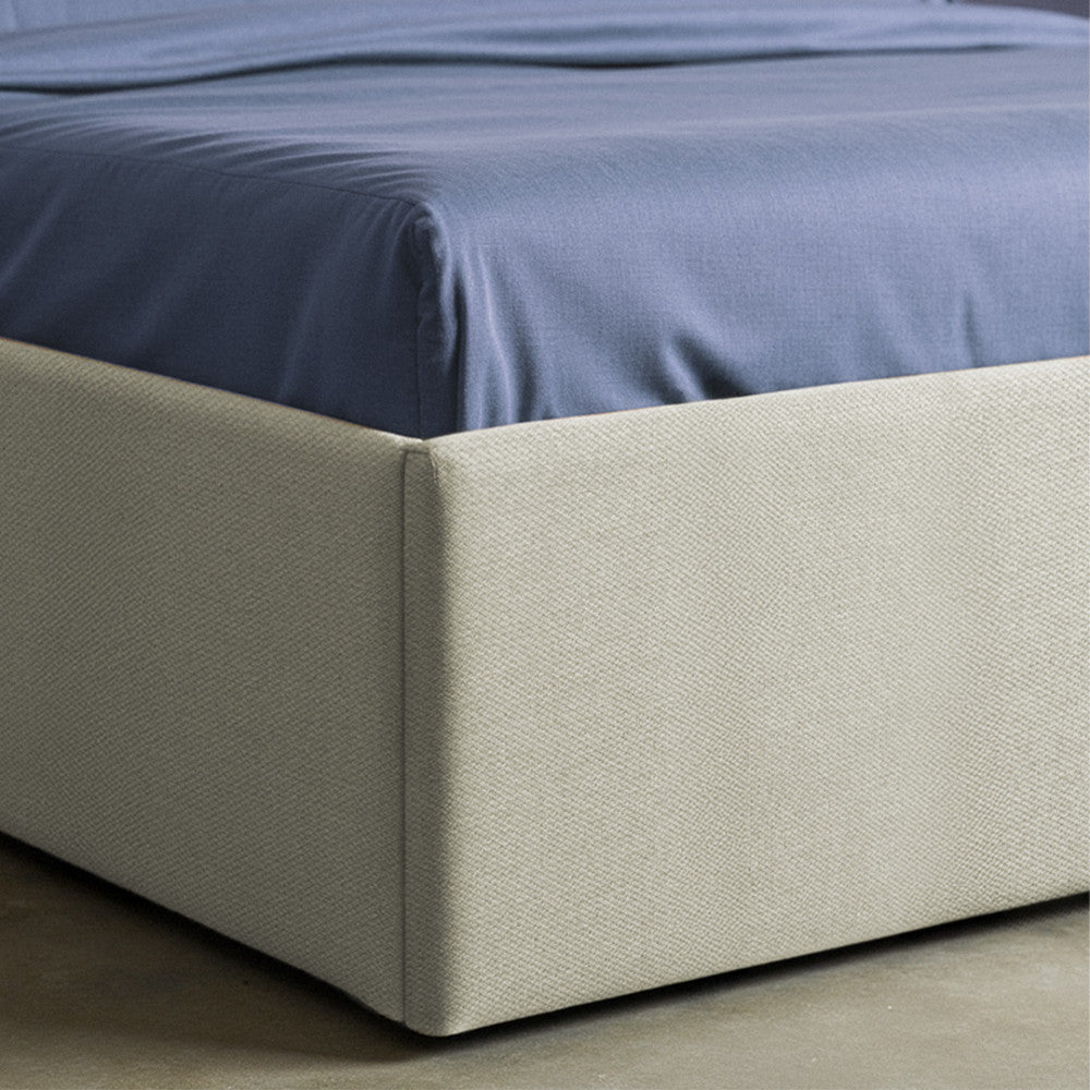 Lou - Storage Bed - Fabric - Ecru