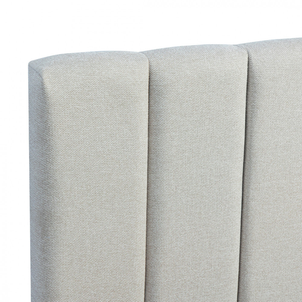 Lou - Storage Bed - Fabric - Ecru