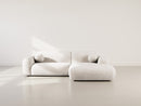 Louise - Corner Sofa - 4 Seater - Textured Velvet - Beige