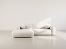 Louise - Corner Sofa - 4 Seater - Textured Velvet - Beige