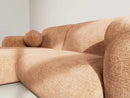 Louise - Corner Sofa - 4 Seater - Textured Velvet - Terracotta