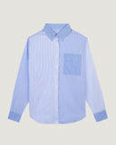 loutil poplin shirt 'do not disturb'#color_patchwork-poplin