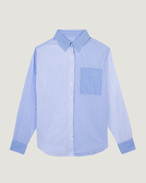 loutil poplin shirt 'do not disturb'#color_patchwork-poplin