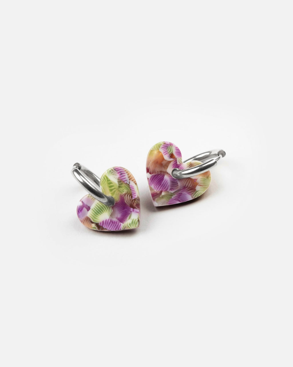 Boucles D'Oreilles Lova Lova - Magenta Et Vert