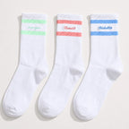 Chaussettes Hautes Blanches À Message