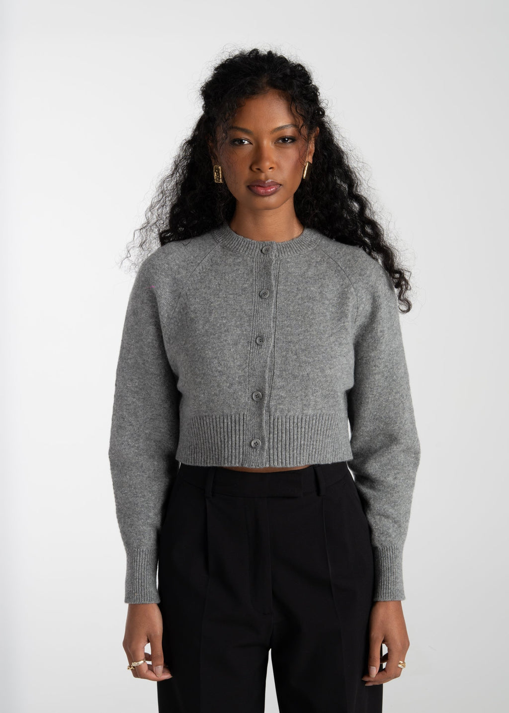 Cardigan Emily Merino Wool - Grey